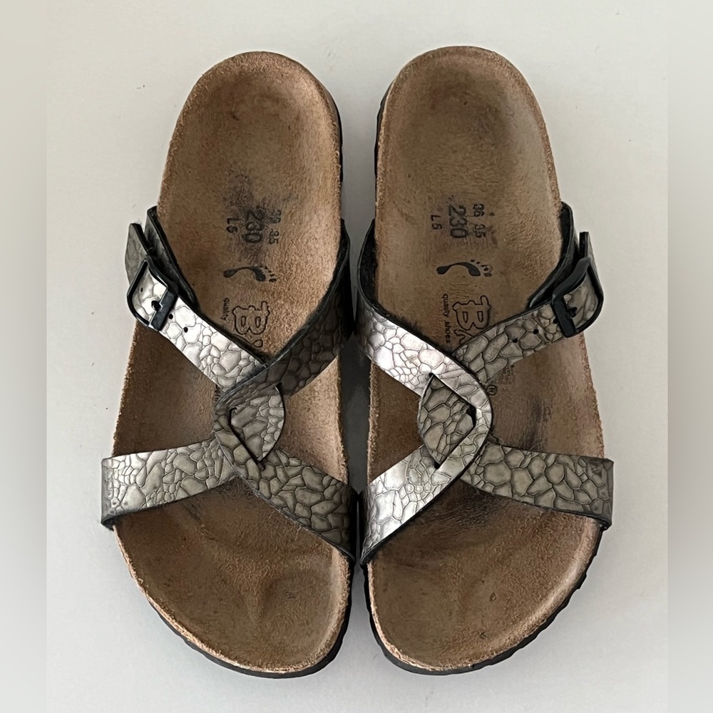 Birkenstock Birki’s Sylt Metallic Bronze Gold Sandals Eu 36 / 5 Narrow